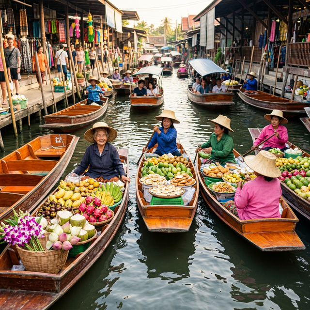 Bangkok Damneon Saduak Tour